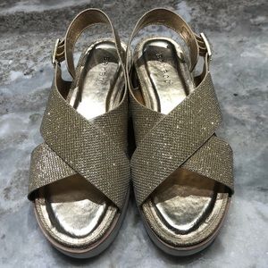 Gold Glitter Flats